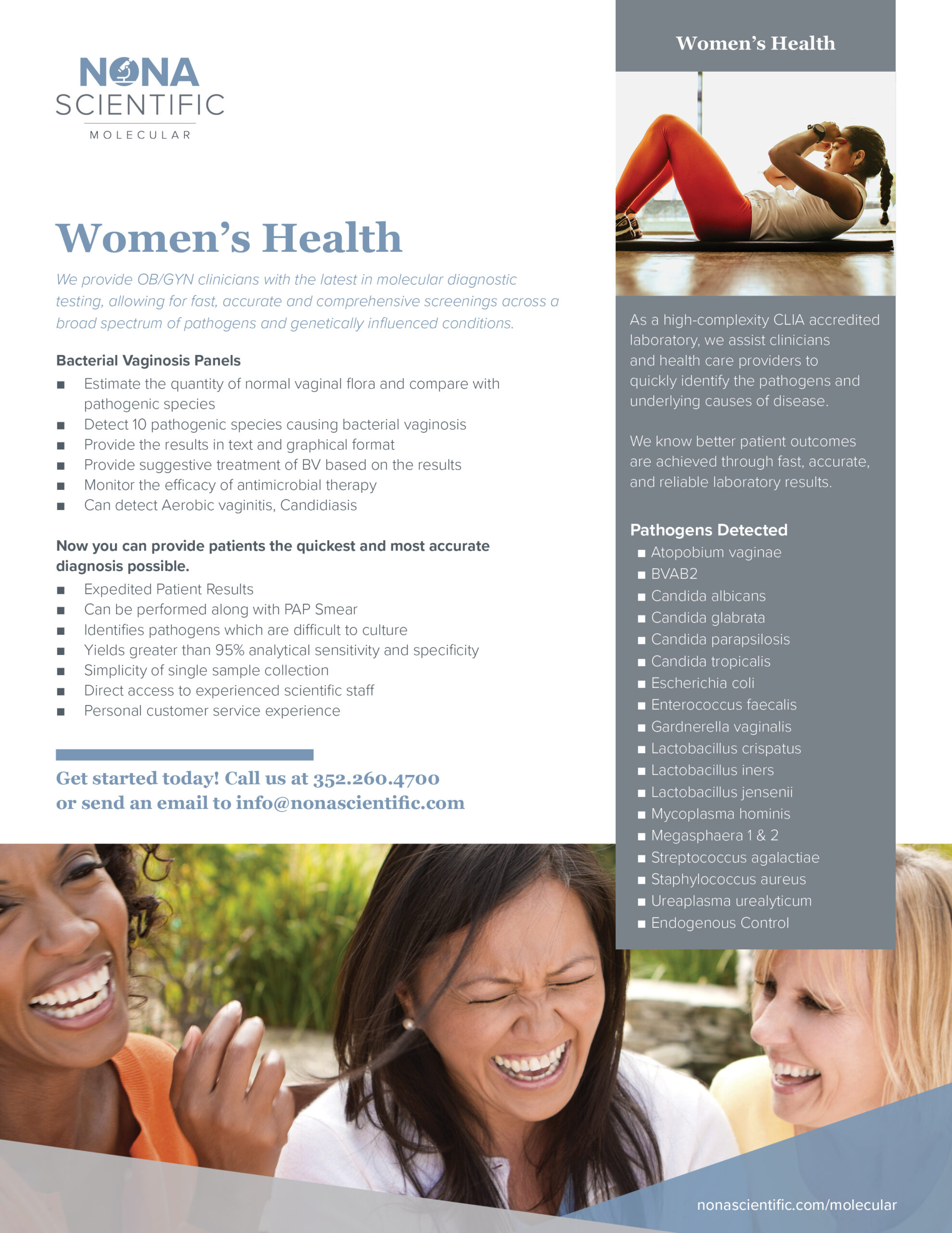 Nona Scientific Women's Health Panel Marketing